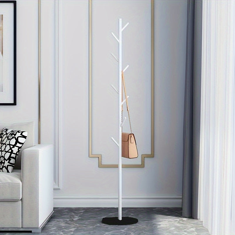 1pc Tree Coat Rack Stand, Free Standing Coat Rack W/Decorative Base, Hallway/Entryway Coat Hanger Stand For Clothes, Suits, Accessories