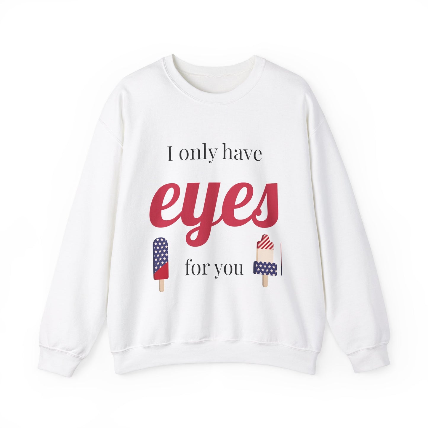 Copy of Romantic Eyes Crewneck Sweatshirt, Cute Gift for Her, Valentine's Day Apparel, Love Sweatshirt, Cozy Gift for Couples