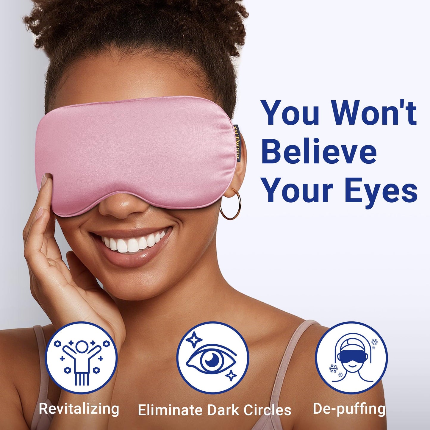 Cooling Eye Mask for Puffy Eyes: Fsa Eligible Items Hsa, Migraines Headache Fast Relief After Surgery Care Cold Compress, Reusable Face Ice Pack Gel Sleep Mask for Dark Circles, Relaxing Gifts(Purple)