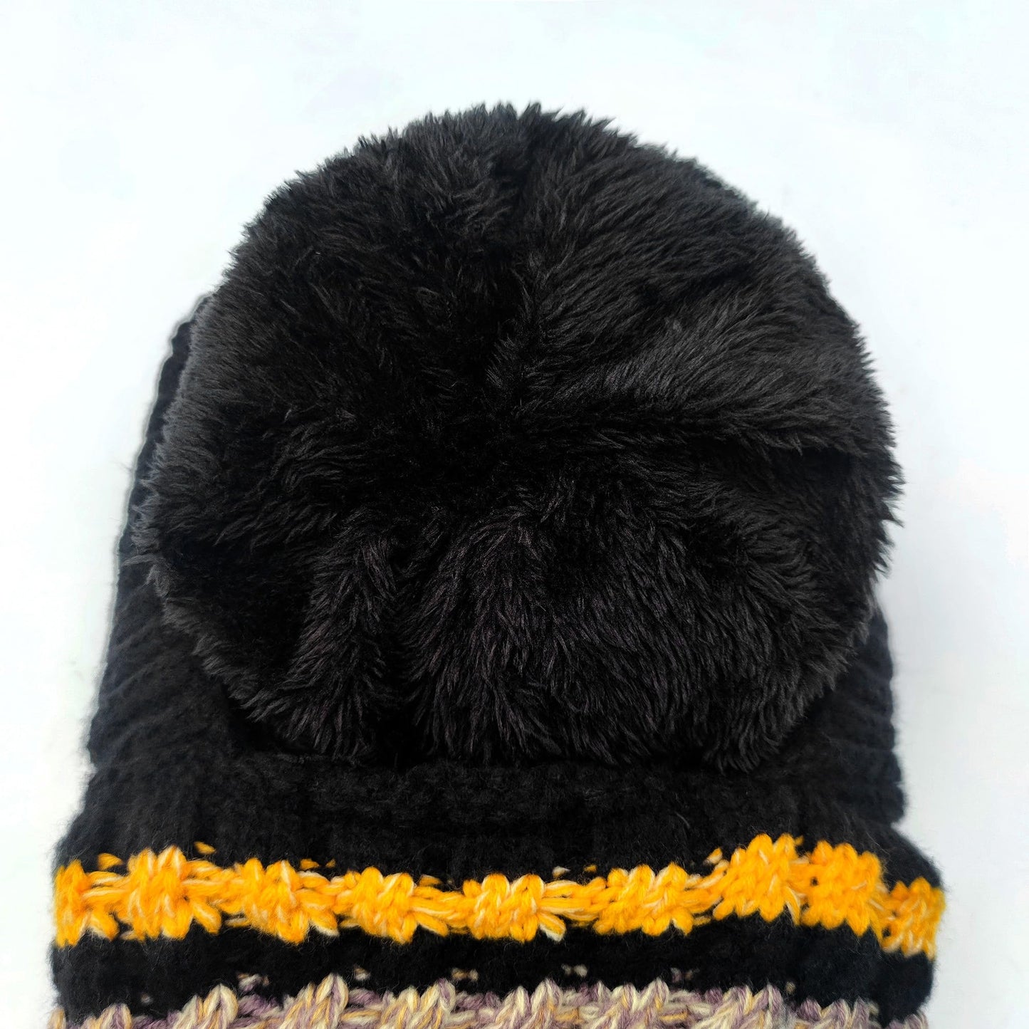 HUAMULAN Women Winter Beanie Hats One Piece Fleece Lined Knit Balaclavas Mask Set Skull Neck Circle Scarf Ski Snow Hat Pompom