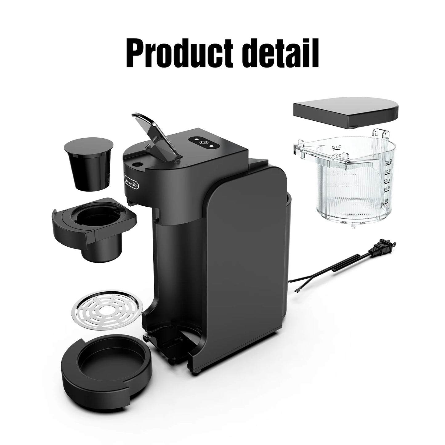 Mini Multiple K-Cup Capsule Coffee Machine Pod Ground Coffee Cafetera Maker Coffee Brewer Instant Automatic Coffee Machine