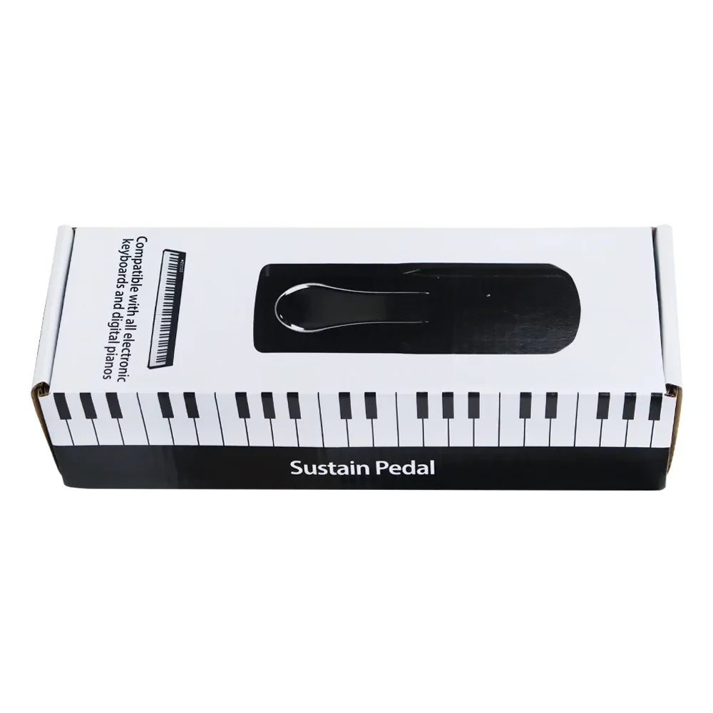 Piano sustain pedal, electronic organ, digital synthesizer switch, metal foot pedal, universal musical instrument accessories
