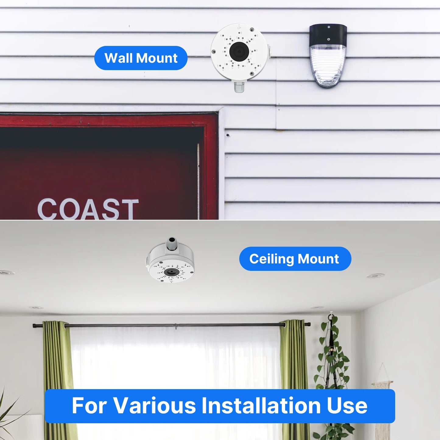 CCTV Camera Junction Box Waterproof Accessories Mount Base For All Kind Of Security Surveillance Installation