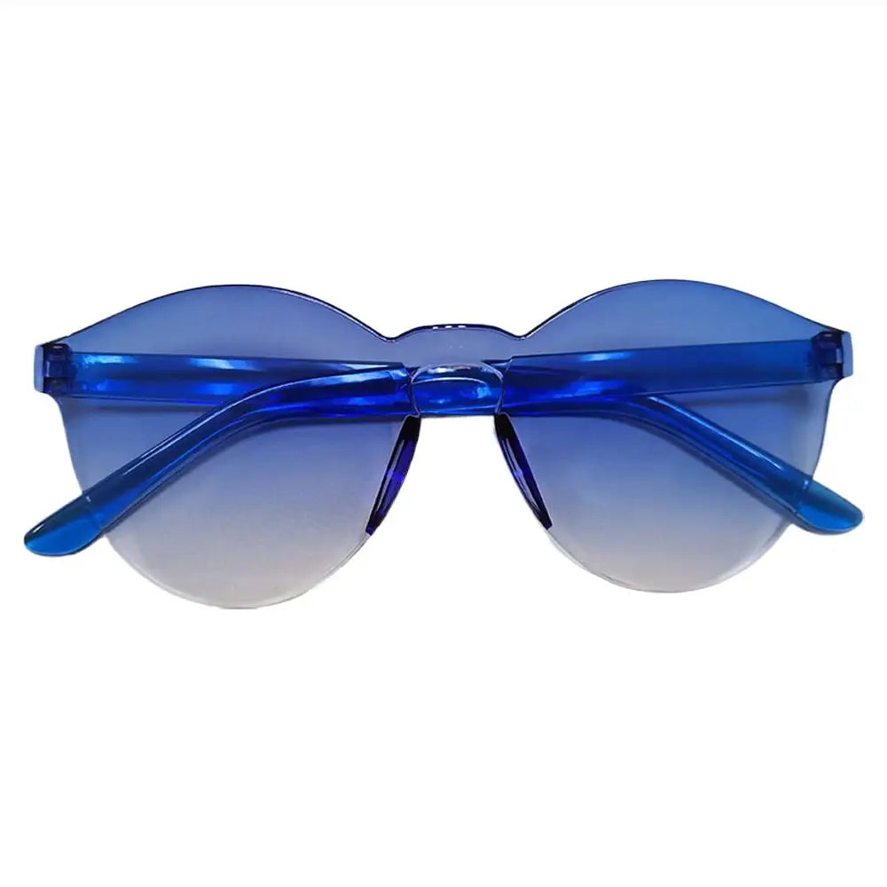 One-piece Frameless Sunglasses Women Fashion Gradient Sun Glasses Trending Eyewear