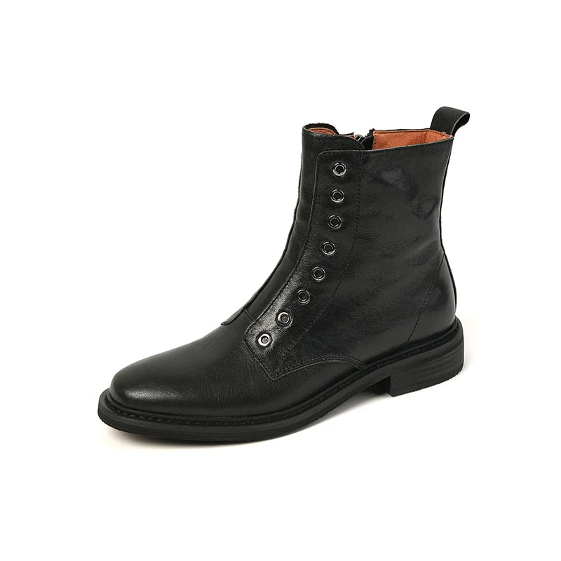 Ods Chelsea Boots High-top Boots Wear-resistant Breathable Fashion Trend Versatile Round Toe Casual Non-slip Spring and Autumn