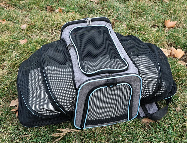 Pet Carrier Backpack Portable Breathable Foldable Light Comfort for Cats Dogs Outdoor Travel Transport Bag for Small Medium Pets