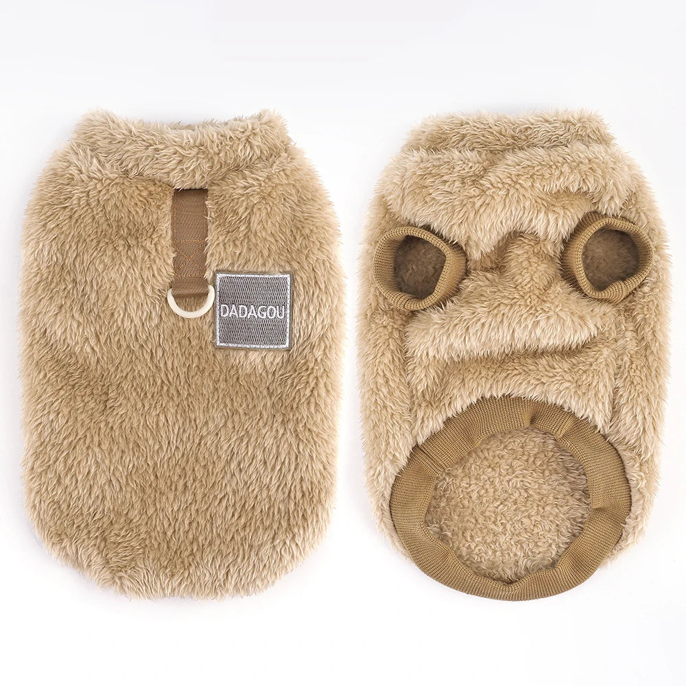 Warm Fur Dog Clothes Puppy Dogs Winter Clothes Pet Clothing Soft Fleece Small Dogs Outfit Sweater Jacket Coat Chihuahua Yorkie