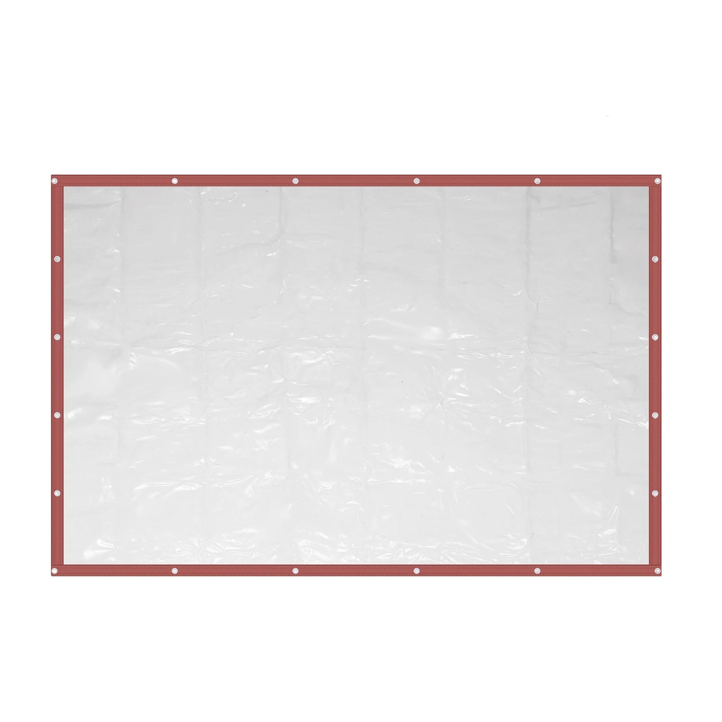 2.5×2.5m PVC Tarpaulin Waterproof Transparent Tarpaulin Weatherproof Durable Canopies Foldable Rain Cover