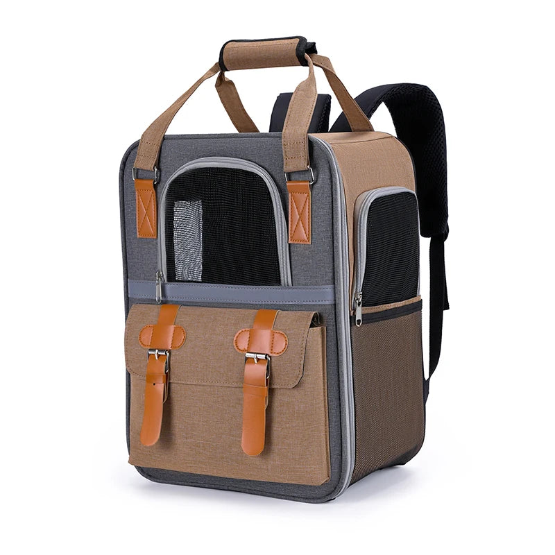 Portable Travel Pet Backpack , Dogs and Cats Travel Portable Back Bag, Large capacity, Pet Carrier Bag for Cats and Dogs,Portabl