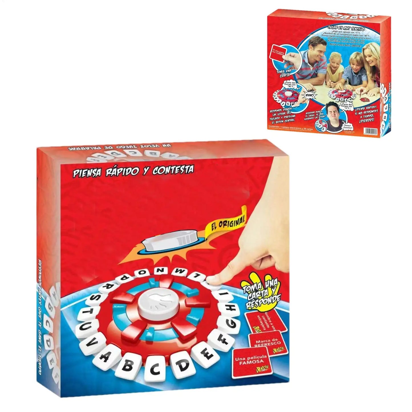 NEW Children Spanish Word Game Fast Paced Family Board Game Letter Pressing Party Games Enhance Vocabulary Skills