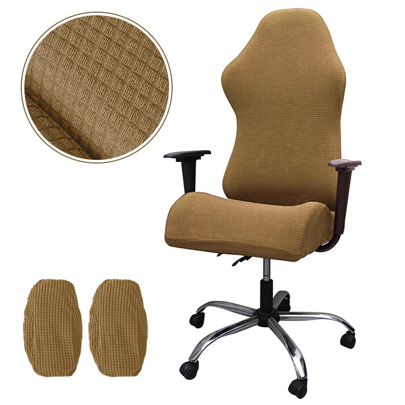 Jacquard Gaming Chair Covers Elastic Office Chairs Cover Armchair Slipcover Computer Chair Slipcovers with Armrest Covers