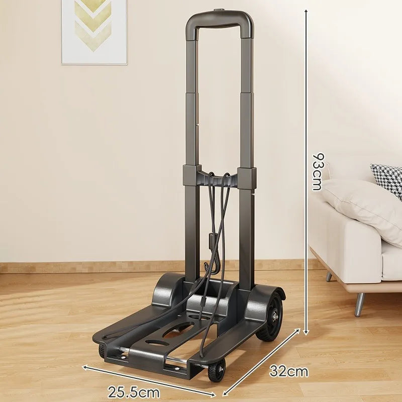 Wheel Trolley folding luggage trolley Folding Hand Truck Barrow Cart Travel Luggage Shopping Cart Portable Home Use Cart