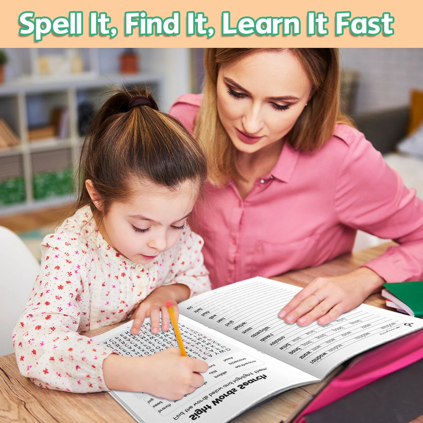 Word Search Puzzles – Find Hidden Words, Brain-Boosting Activity Book for Kids and Adults, Fun Vocabulary Game