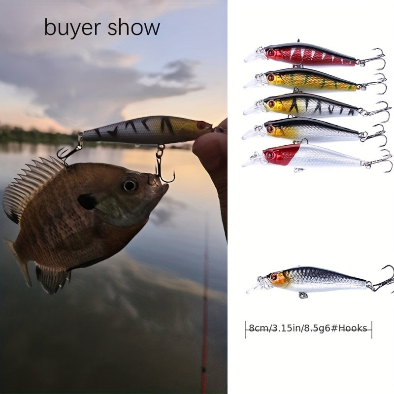 56pcs Fishing Lures Kit Crankbait Tackle Minnow Popper Pencil Swimbaits Hook Freshwater Saltwater Hard Baits Set for pike carp bass fishing christmas gift for man
