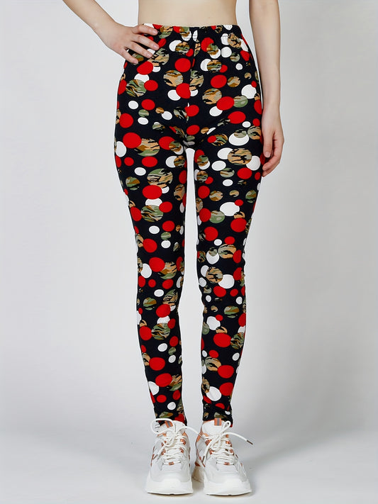 Women's Leggings Floral Printed Pants Casual High Waist Sweatpants Leggings - Stretchy & Breathable Fabric - For Yoga, Running & Everyday Wear - Perfect Gift for Women
