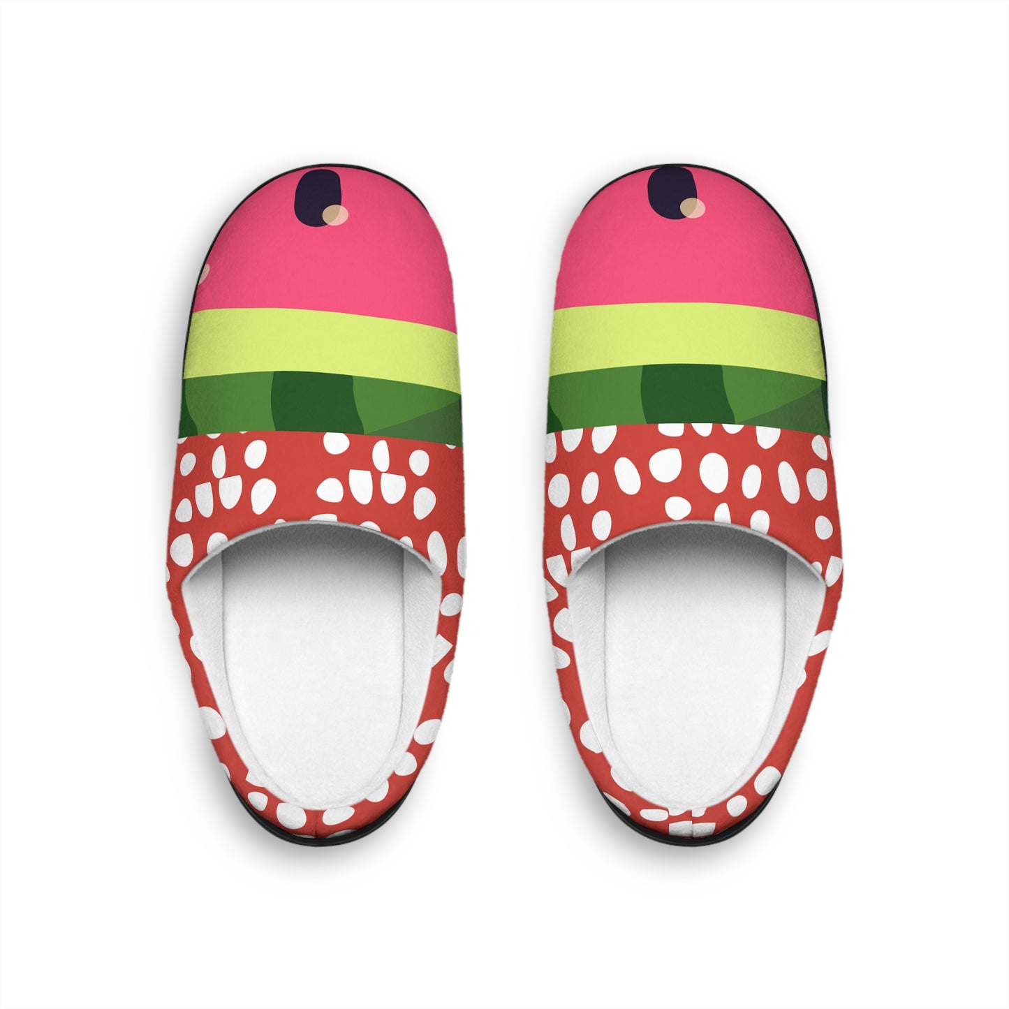 Cozy Red Dotted Women's Indoor Slippers - Perfect for Relaxation and Home Comfort