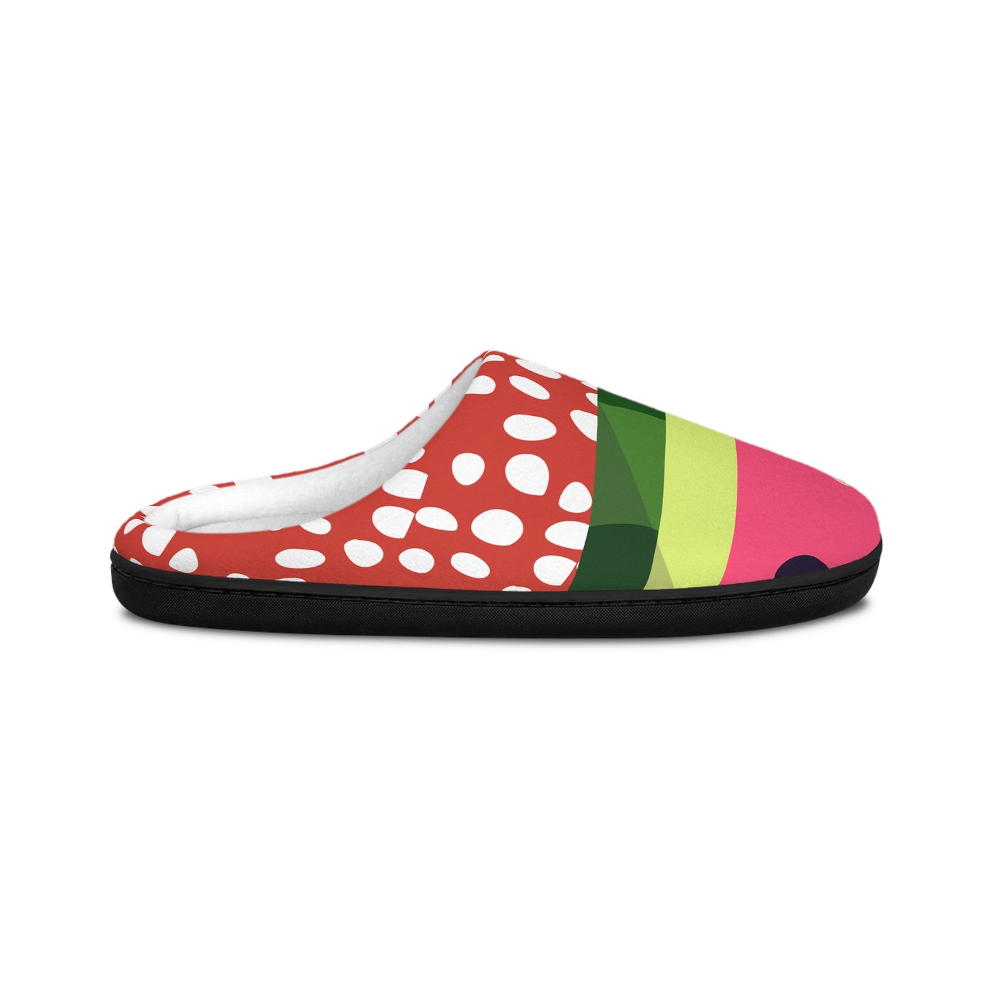Cozy Red Dotted Women's Indoor Slippers - Perfect for Relaxation and Home Comfort