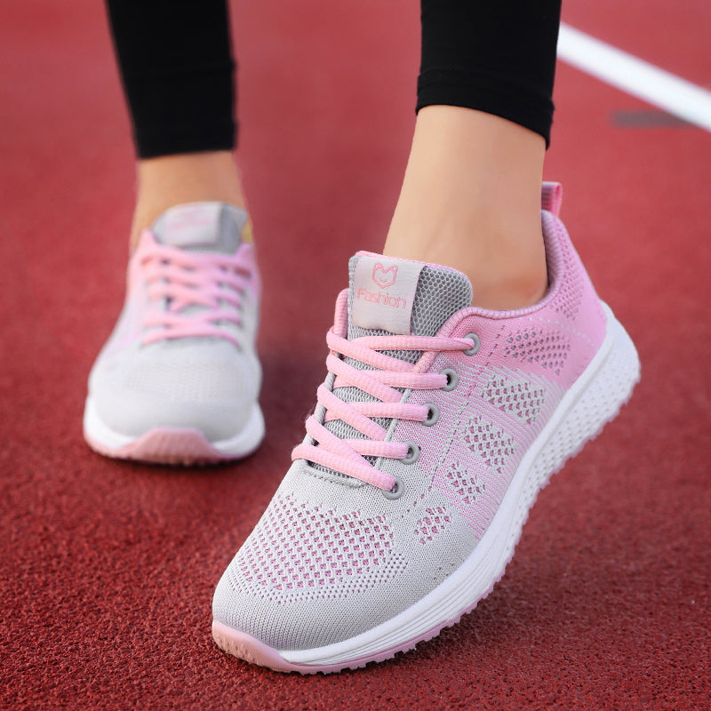 Unisex Ultra-Lightweight Flying Woven Sneakers - Breathable & Comfortable Walking Flats with Non-Slip Platform Sole for Daily Wear & Casual Runs
