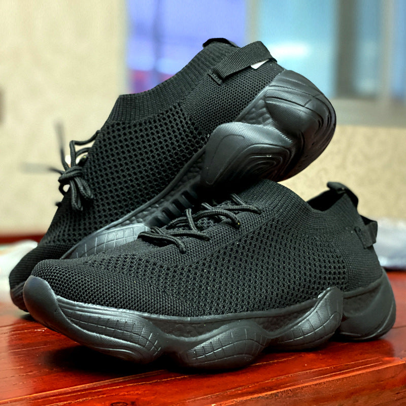 Women's Platform Mesh Sneakers, Low Top Lace Up Round Toe Casual Shoes, Women's Breathable Sport Shoes