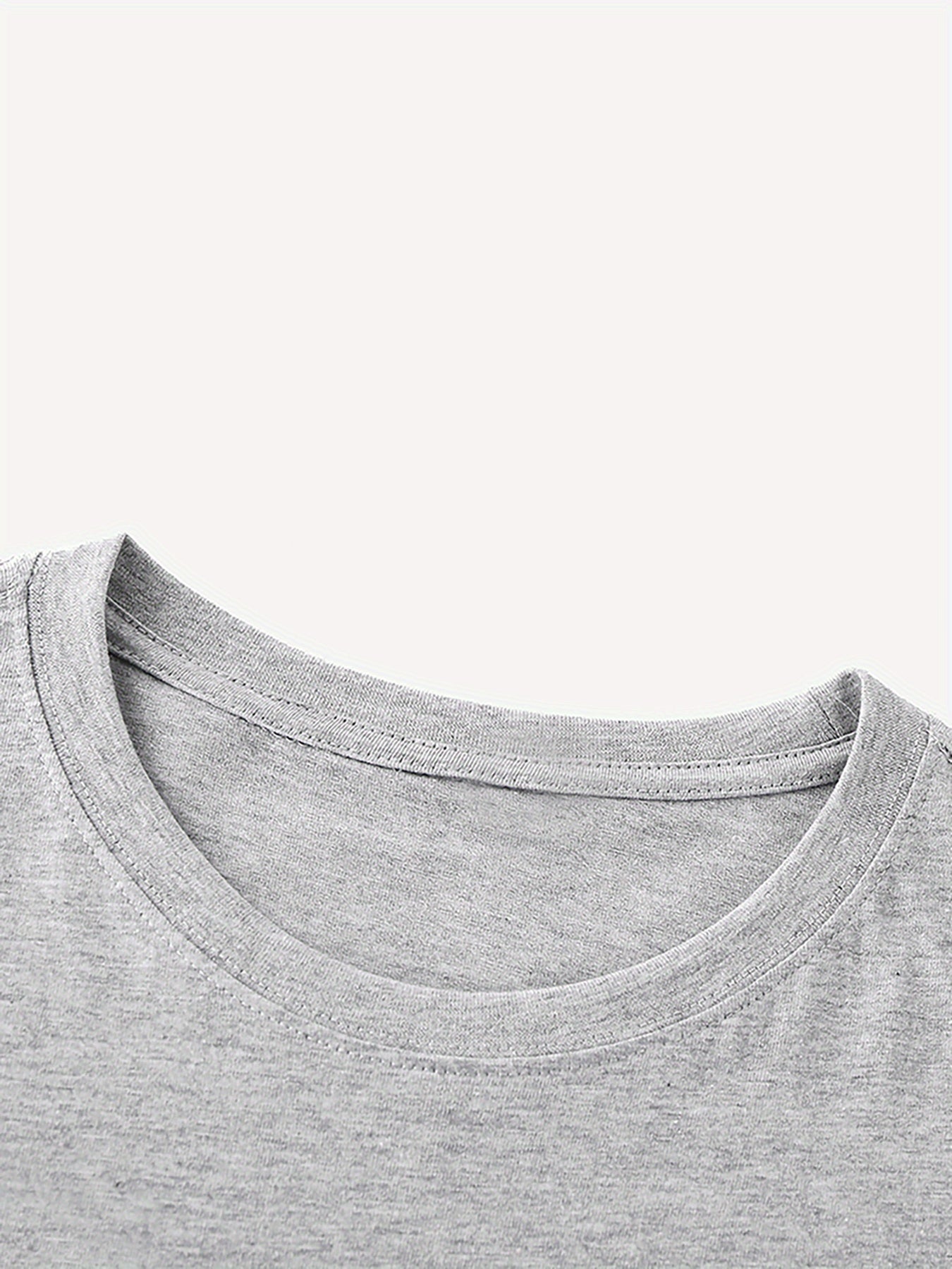 [Trending] Chic Letter Print Cotton T-Shirt for Women - Casual Crew Neck, Short Sleeve Top, Machine Washable