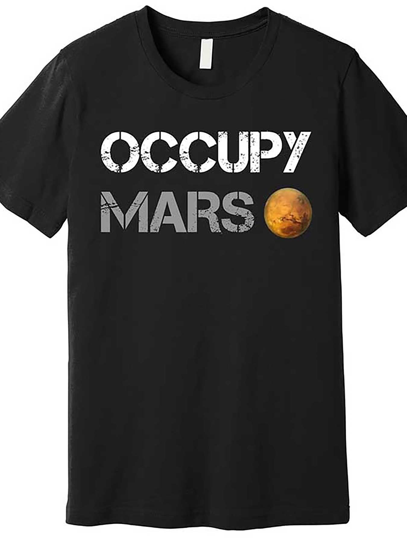 Occupy Mars Elon Musk SpaceX Project Gift Ideas Occupy Mars Trending Premium T-Shirt 562608 funny Men’s Short Sleeve Graphic T-shirt Collection black TT2