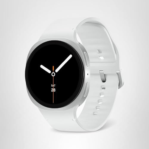 Samsung Galaxy Watch 8 (2025) 40mm Bluetooth Smartwatch, Cushion Design, Fitness Tracker, Sleep Coaching, Running Coach, Energy Score, Heart Rate Tracking, Silver [US Version, 2 Yr Warranty]