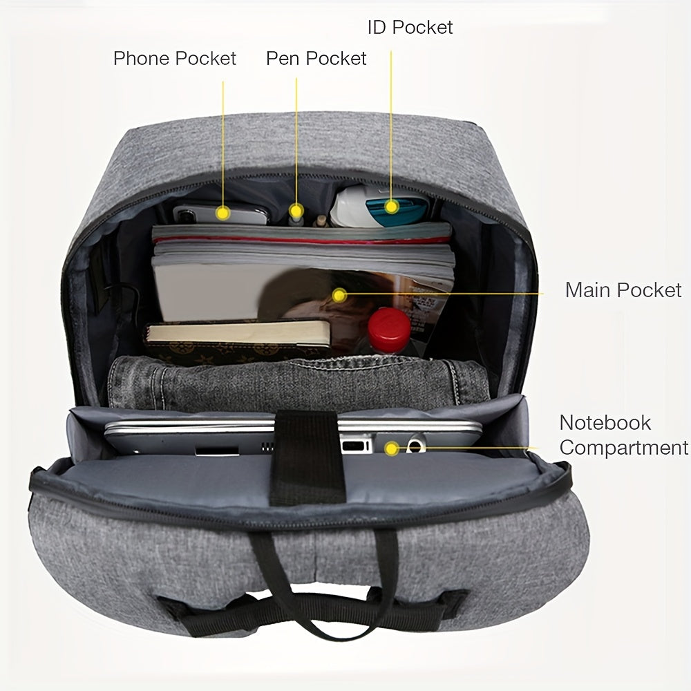 Men's Anti-theft Laptop Backpack, Travel Large Capacity Business Bag Shoulder Bag