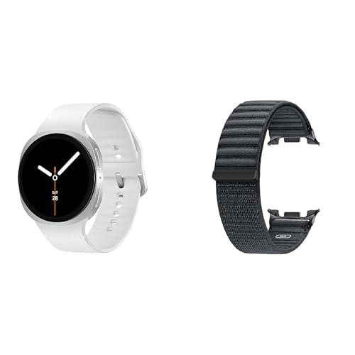Samsung Galaxy Watch 8 (2025) 40mm Bluetooth Smartwatch, Cushion Design, Fitness Tracker, Sleep Coaching, Running Coach, Energy Score, Heart Rate Tracking, Silver [US Version, 2 Yr Warranty]