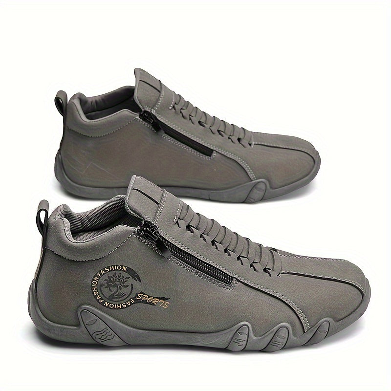 [Trending] Men's Casual Outdoor Hiking Shoes - Durable, Lightweight with Zip Closure for All Seasons