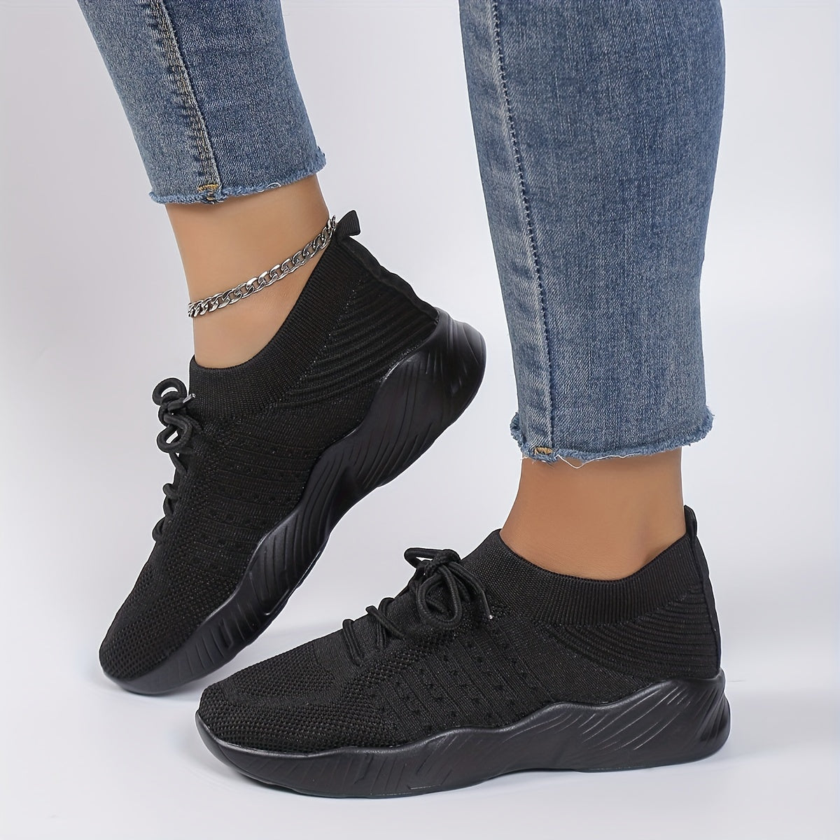Lightweight & Breathable Women’s Sneakers - Comfortable Mesh Lace-Up Sneakers, Pink Textured Knit Upper, Cushioned Insole, Durable PU Sole, Casual & Sporty Design for All-Day Wear, Sporty Sneakers | Feminine Footwear | Mesh