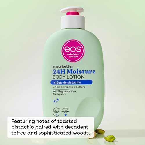 eos Shea Better Body Lotion, Fresh & Cozy, 24-Hour Moisture Skin Care, Lightweight & Non-Greasy, Natural Shea, Vegan, 16 fl oz