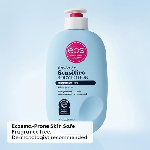 eos Shea Better Body Lotion, Fresh & Cozy, 24-Hour Moisture Skin Care, Lightweight & Non-Greasy, Natural Shea, Vegan, 16 fl oz