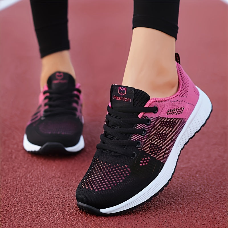 Unisex Ultra-Lightweight Flying Woven Sneakers - Breathable & Comfortable Walking Flats with Non-Slip Platform Sole for Daily Wear & Casual Runs