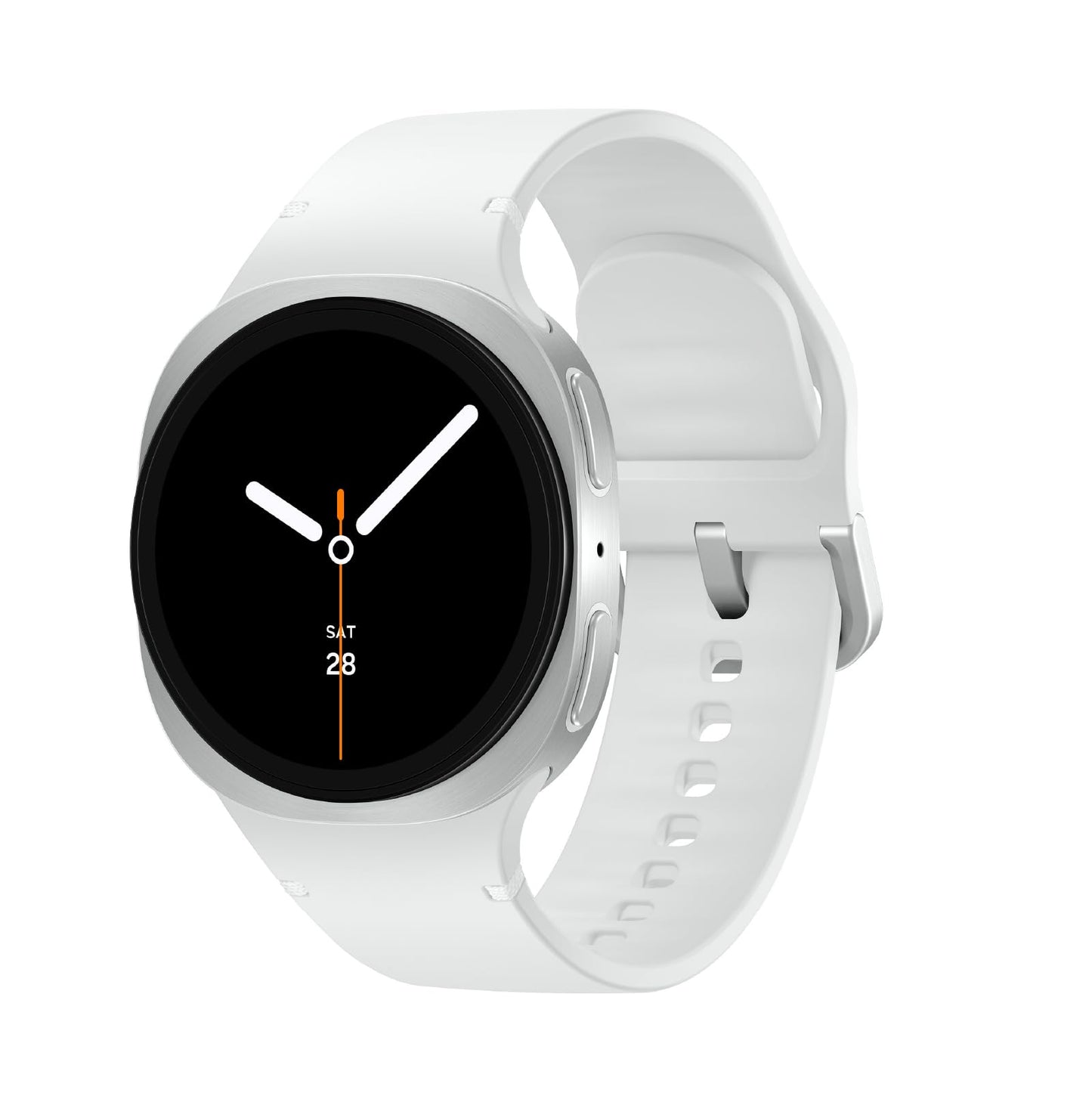 Samsung Galaxy Watch 8 (2025) 40mm Bluetooth Smartwatch, Cushion Design, Fitness Tracker, Sleep Coaching, Running Coach, Energy Score, Heart Rate Tracking, Silver [US Version, 2 Yr Warranty]