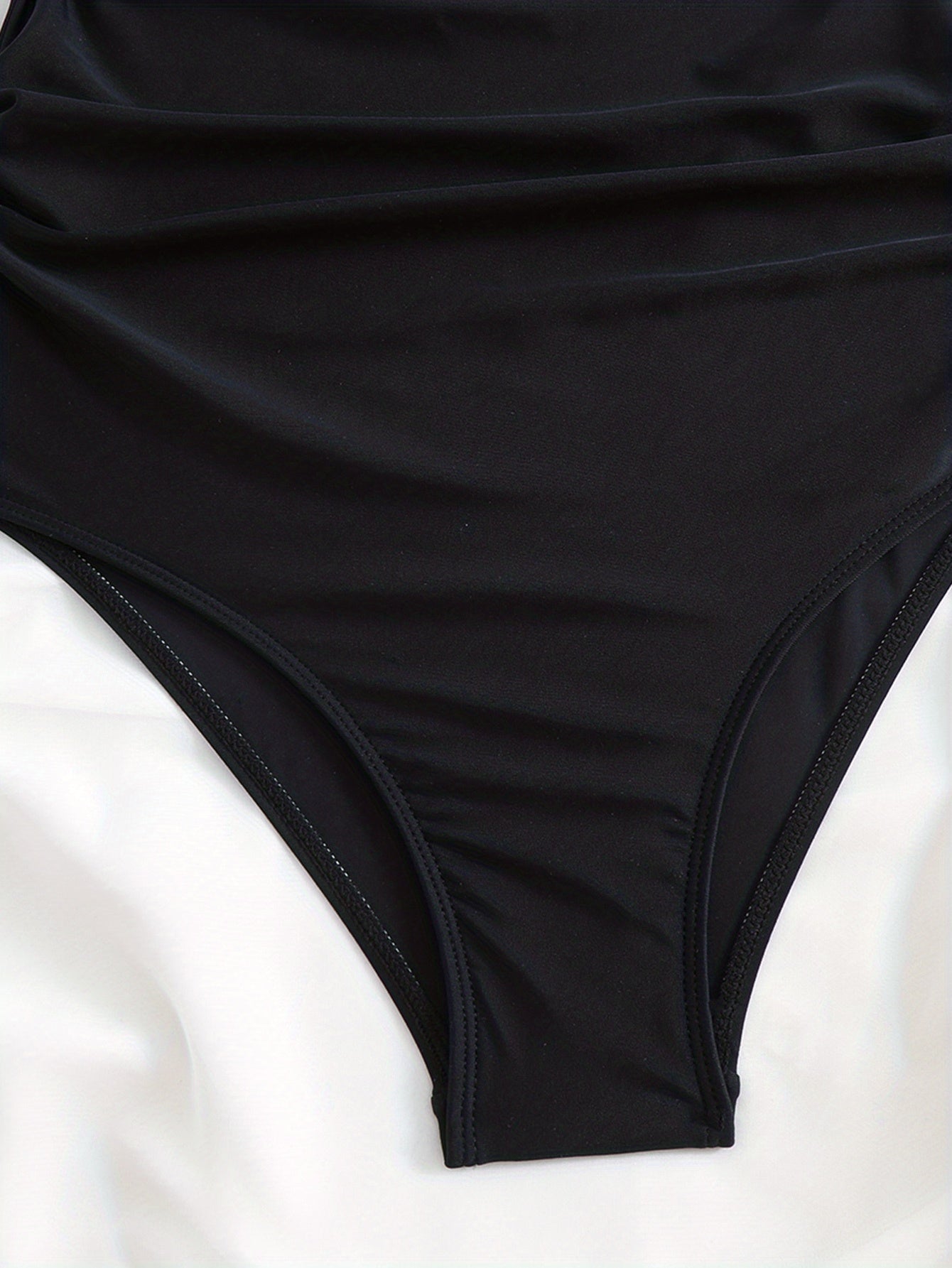 Striped Print Cut Out Twist One-piece Swimsuit, Criss Cross Tie Back Stretchy Bathing Suits, Women's Swimwear & Clothing
