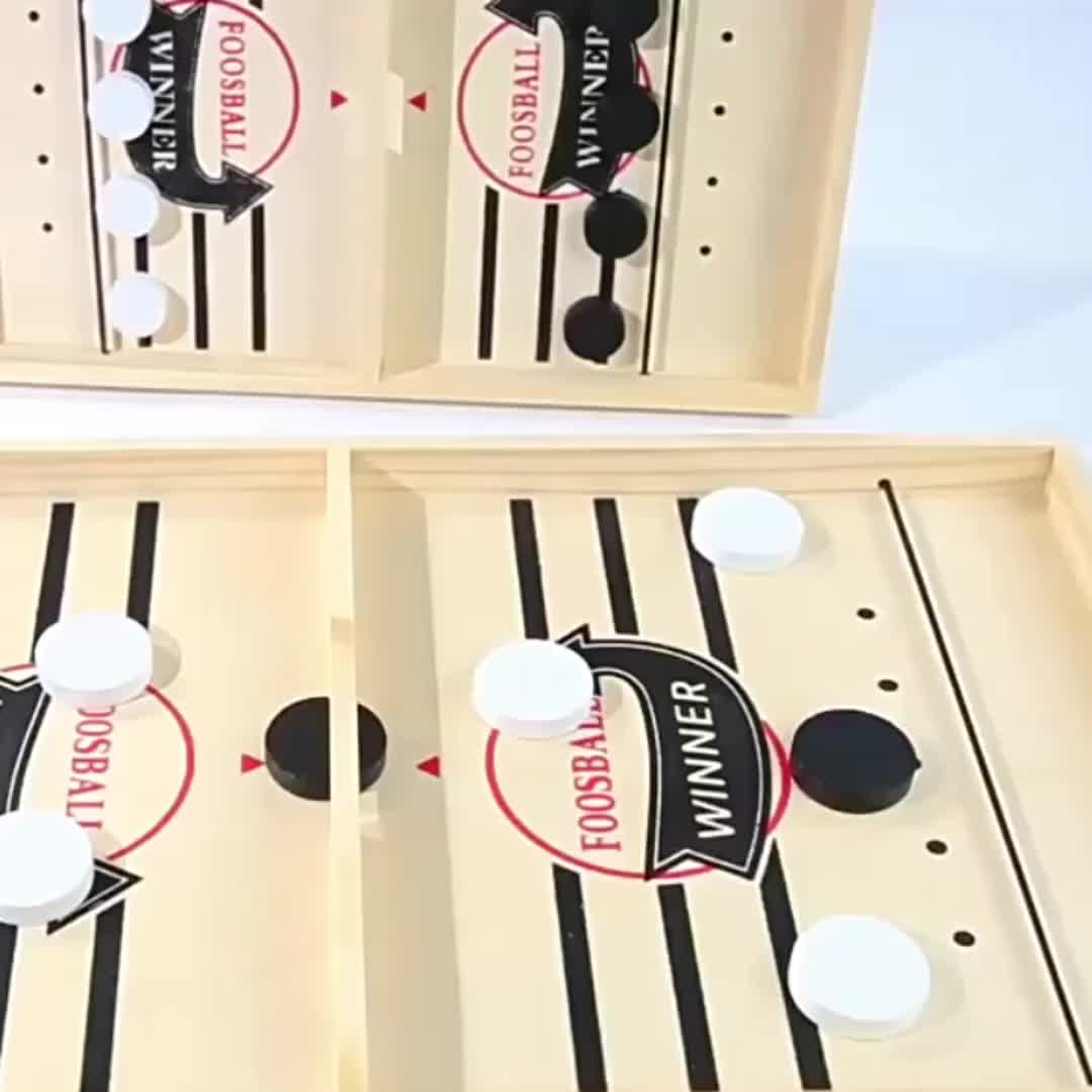 Super Winner Slingshot Board Game - Fast-Paced Action-Packed Table Hockey Game for Adults - Perfect Party Game for Christmas, Halloween, Thanksgiving, and Gaming Enthusiasts