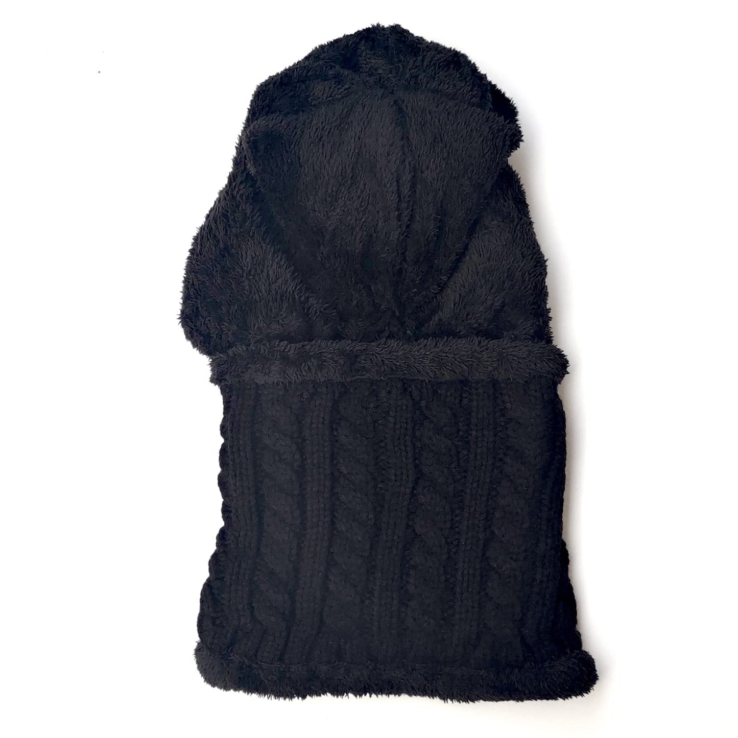 HUAMULAN Women Winter Beanie Hats One Piece Fleece Lined Knit Balaclavas Mask Set Skull Neck Circle Scarf Ski Snow Hat Pompom