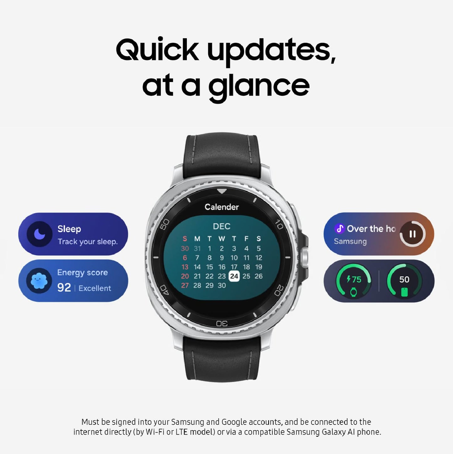 Samsung Galaxy Watch 8 (2025) 40mm Bluetooth Smartwatch, Cushion Design, Fitness Tracker, Sleep Coaching, Running Coach, Energy Score, Heart Rate Tracking, Silver [US Version, 2 Yr Warranty]