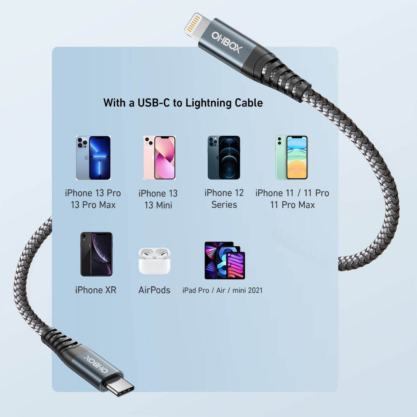 iPhone Charging Cable 6FT, 3Pack [Apple MFi Certified] USB to Lightning Cables Fast Charging, iPhone Charger Cord iPhone USB Cable Compatible with iPhone 14 13 12 11 Pro Max Plus 8 7 6 iPad and More