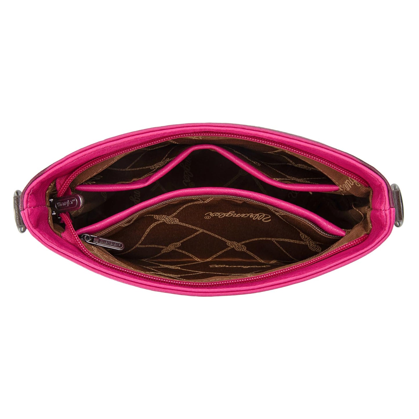 Wrangler Crossbody Purses for Women Two Tone Crossbody Bags Women Purses and Handbags