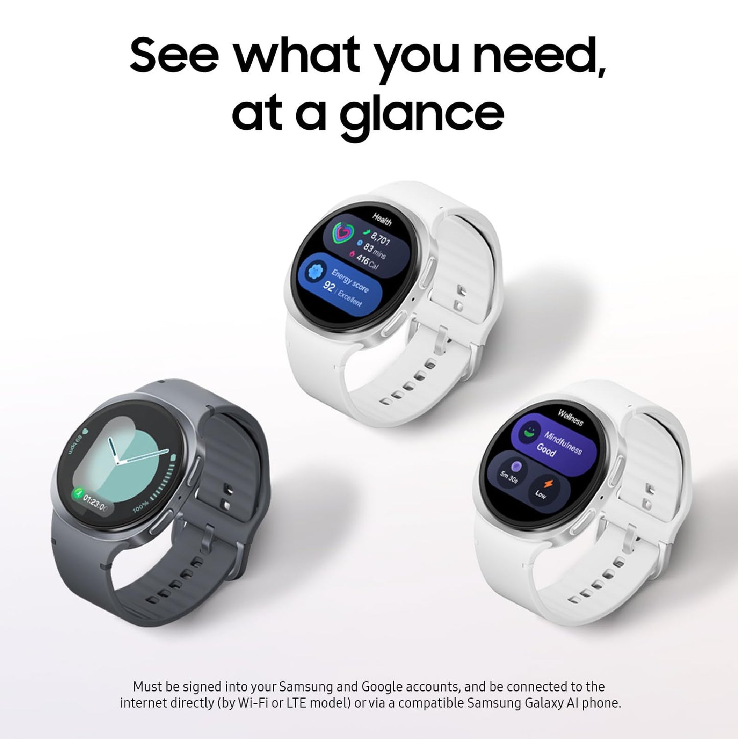 Samsung Galaxy Watch 8 (2025) 40mm Bluetooth Smartwatch, Cushion Design, Fitness Tracker, Sleep Coaching, Running Coach, Energy Score, Heart Rate Tracking, Silver [US Version, 2 Yr Warranty]