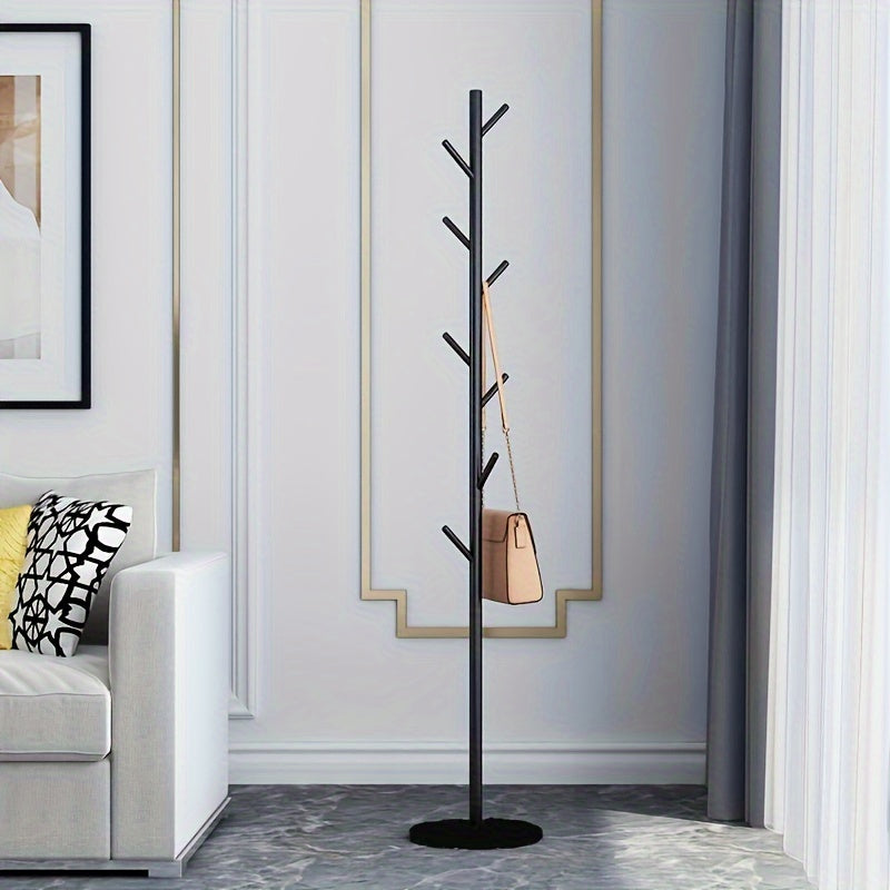 1pc Tree Coat Rack Stand, Free Standing Coat Rack W/Decorative Base, Hallway/Entryway Coat Hanger Stand For Clothes, Suits, Accessories