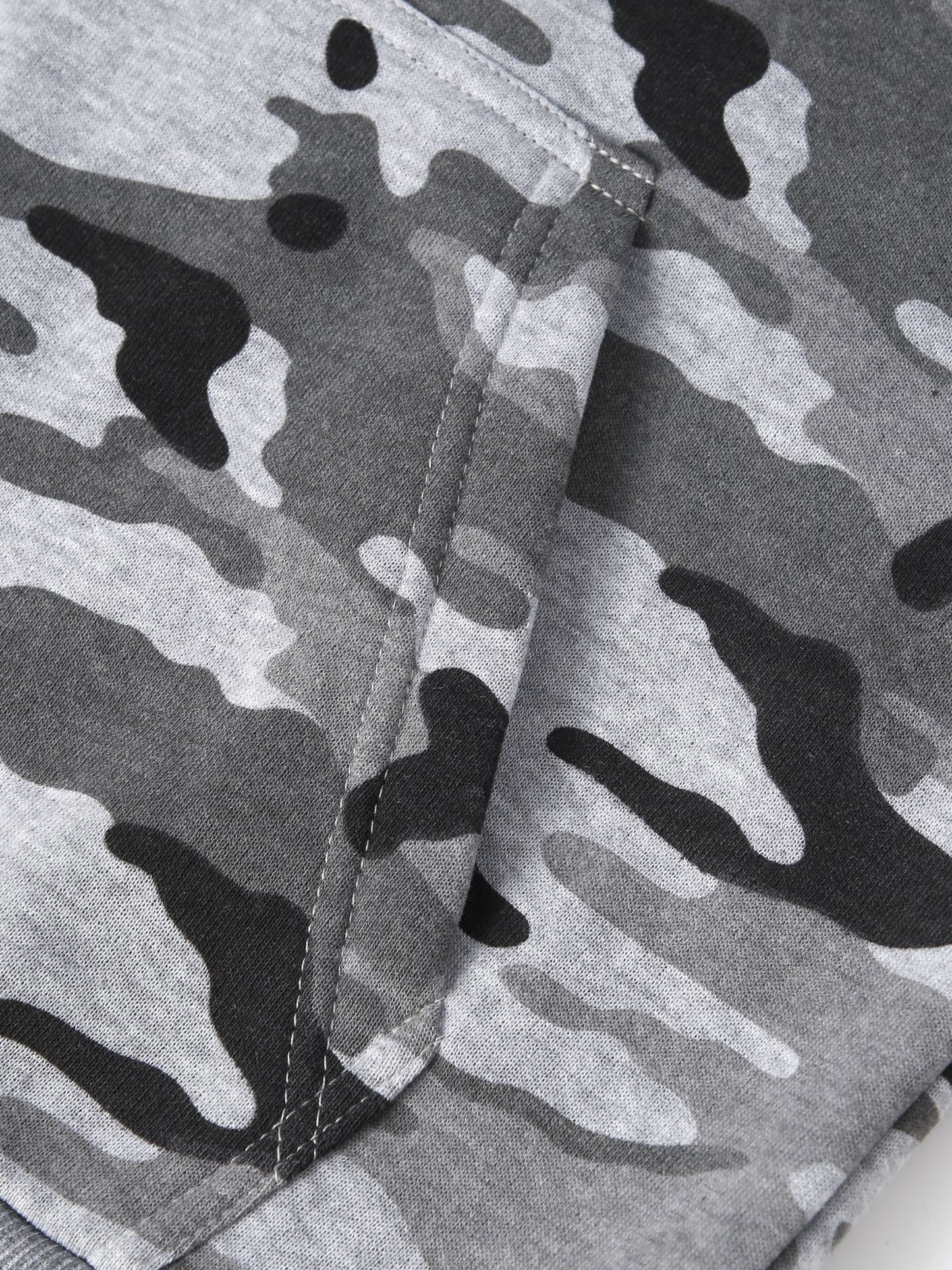 [Camouflage Sweatshirt] Autumn Winter Hooded Men's Camouflage Loose Pullover Fleece Sweatshirt | Fleece, Hooded