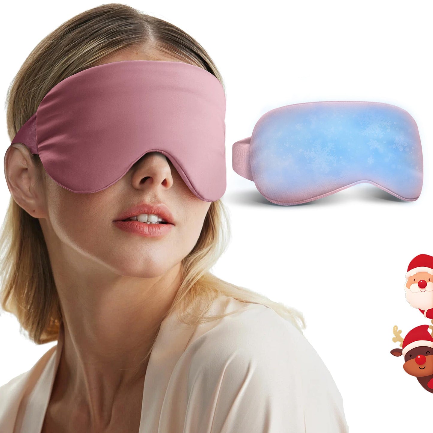 Cooling Eye Mask for Puffy Eyes: Fsa Eligible Items Hsa, Migraines Headache Fast Relief After Surgery Care Cold Compress, Reusable Face Ice Pack Gel Sleep Mask for Dark Circles, Relaxing Gifts(Purple)