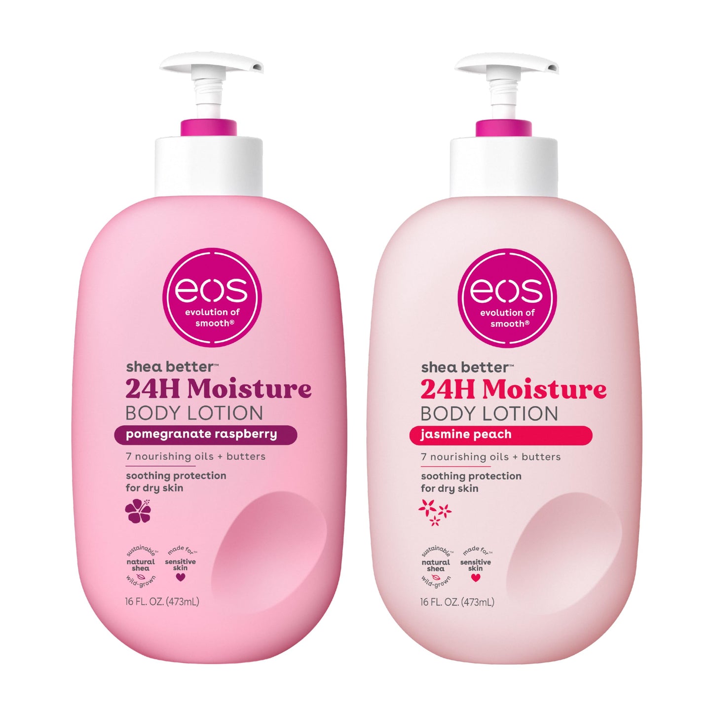 eos Shea Better Body Lotion, Fresh & Cozy, 24-Hour Moisture Skin Care, Lightweight & Non-Greasy, Natural Shea, Vegan, 16 fl oz