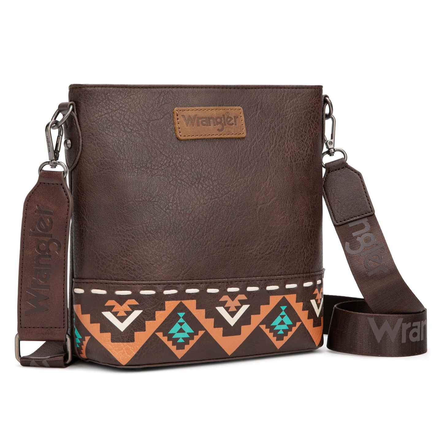 Wrangler Crossbody Purses for Women Two Tone Crossbody Bags Women Purses and Handbags