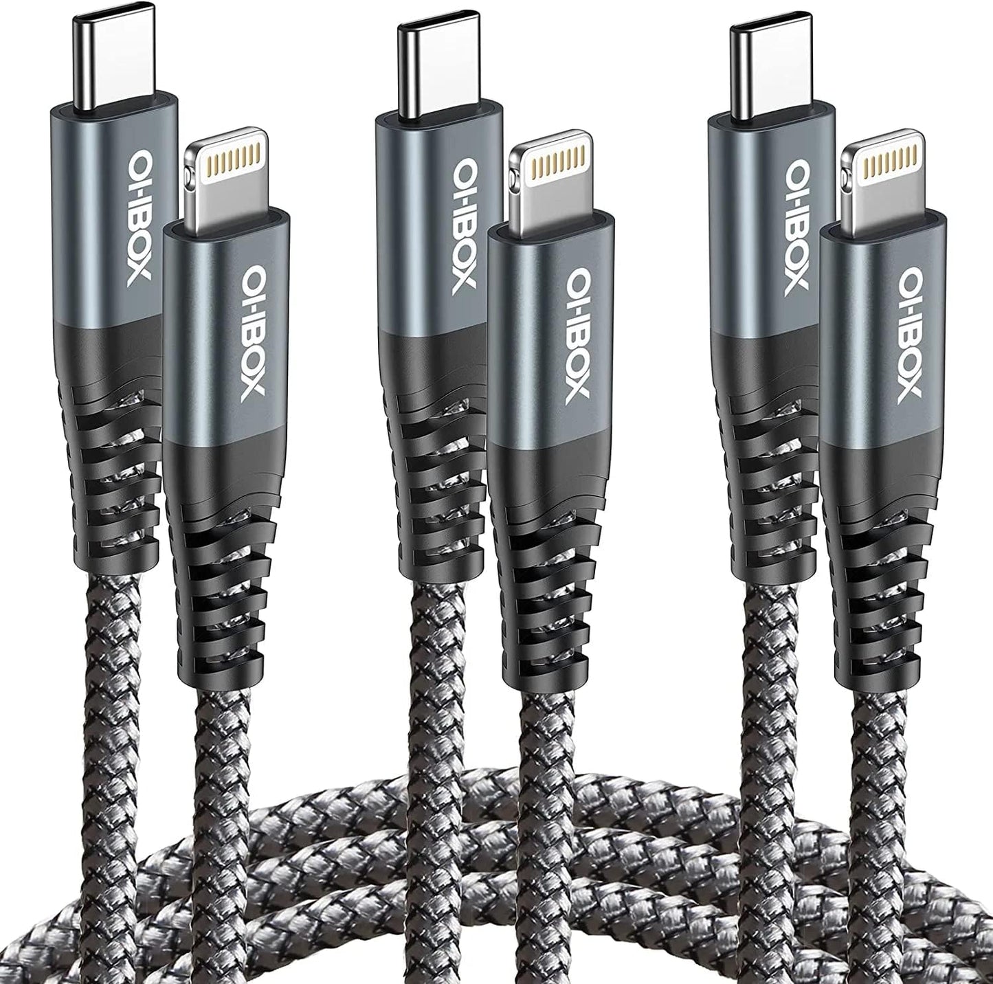 iPhone Charging Cable 6FT, 3Pack [Apple MFi Certified] USB to Lightning Cables Fast Charging, iPhone Charger Cord iPhone USB Cable Compatible with iPhone 14 13 12 11 Pro Max Plus 8 7 6 iPad and More