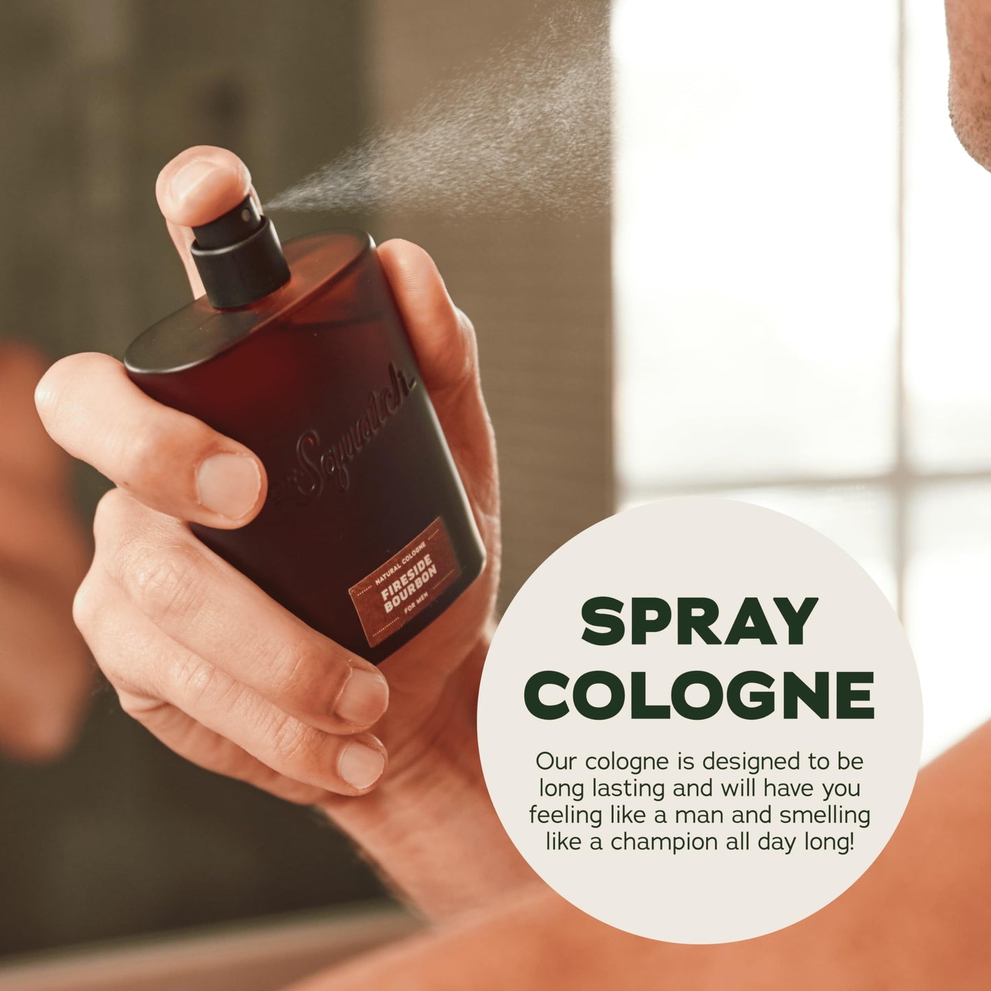Dr. Squatch Natural Cologne for Men - Bergamot, Lavender, and Vanilla Fragrance Inspired by Coconut Castaway - Sustainably-Sourced Ingredients - Castaway Cove Cologne (1.7 fl oz)
