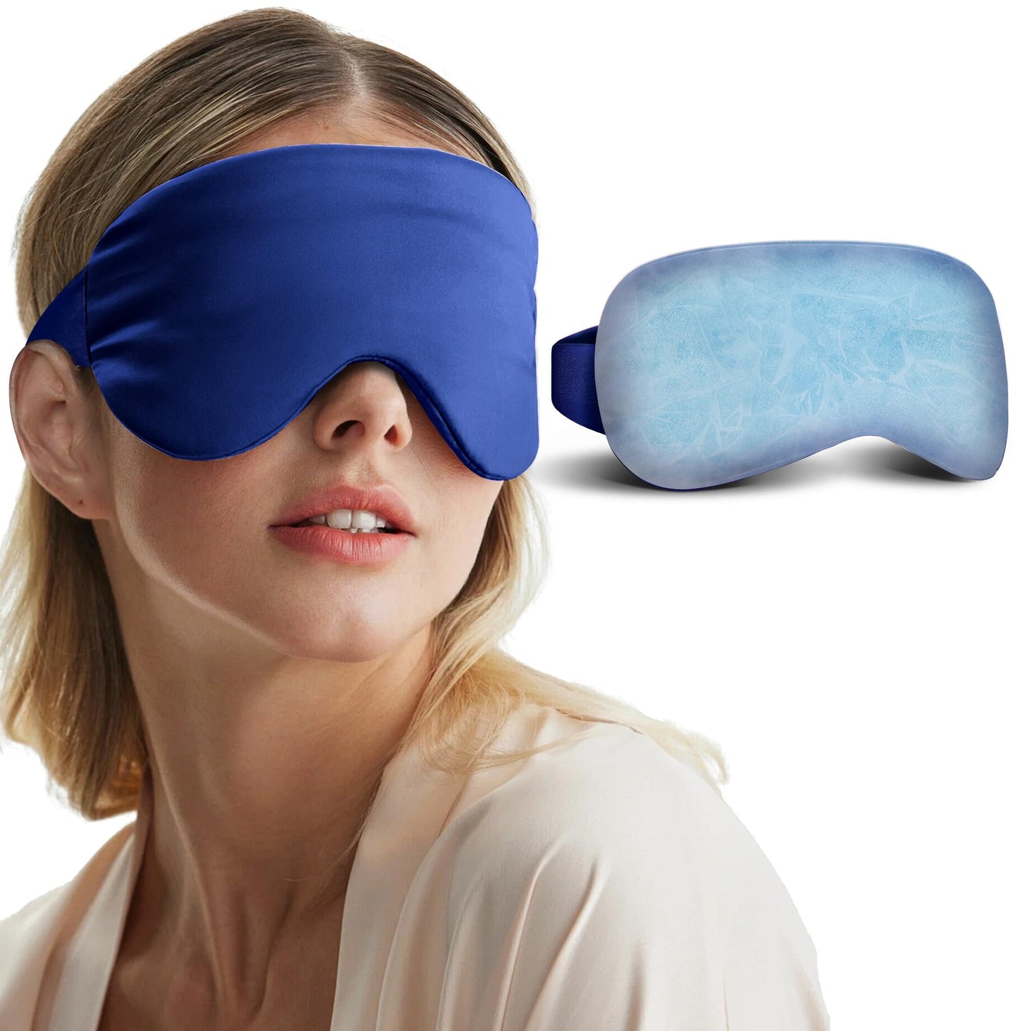Cooling Eye Mask for Puffy Eyes: Fsa Eligible Items Hsa, Migraines Headache Fast Relief After Surgery Care Cold Compress, Reusable Face Ice Pack Gel Sleep Mask for Dark Circles, Relaxing Gifts(Purple)