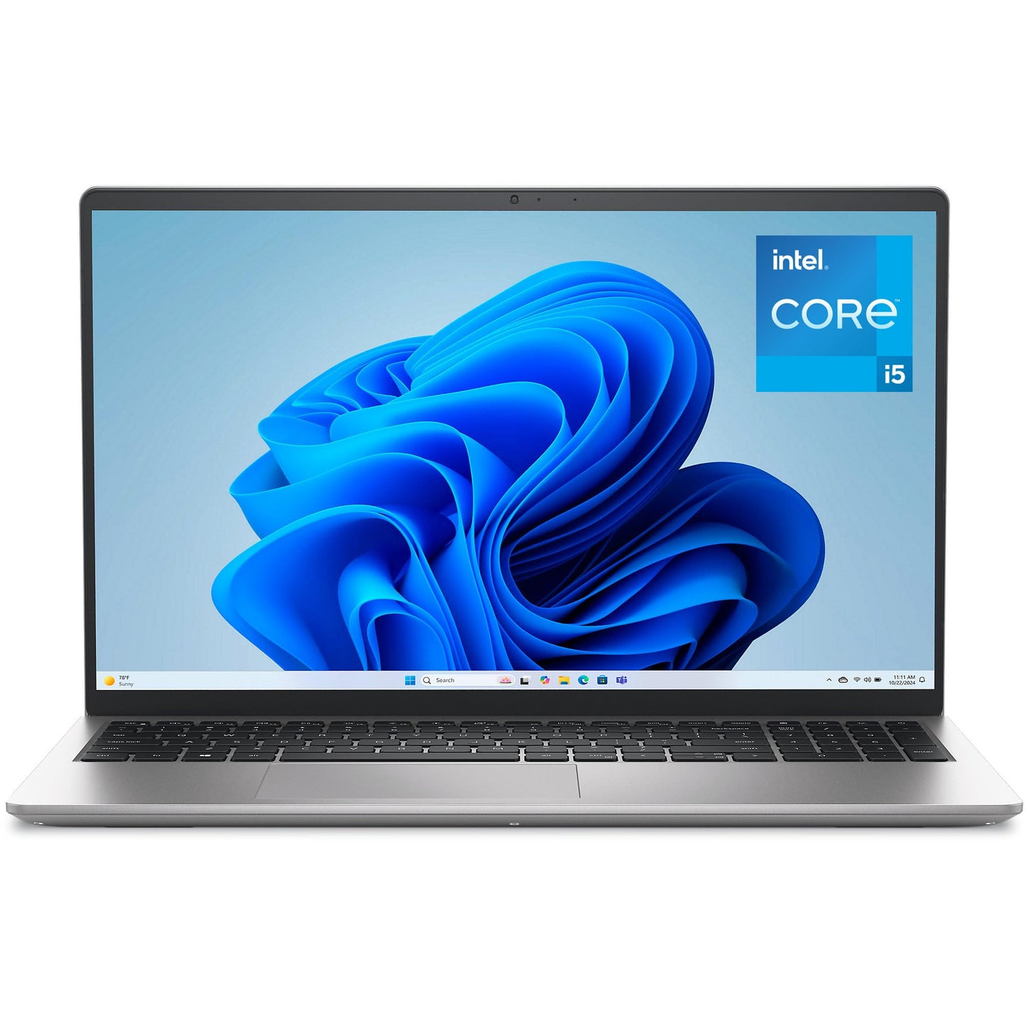 Dell 15 Laptop DC15250-15.6-inch FHD (1920x1080) 120Hz Display, Intel Core i5-1334U Processor, 16GB DDR4 RAM, 512GB SSD, Intel UHD Graphics, Windows 11 Home, Onsite Service - Platinum Silver